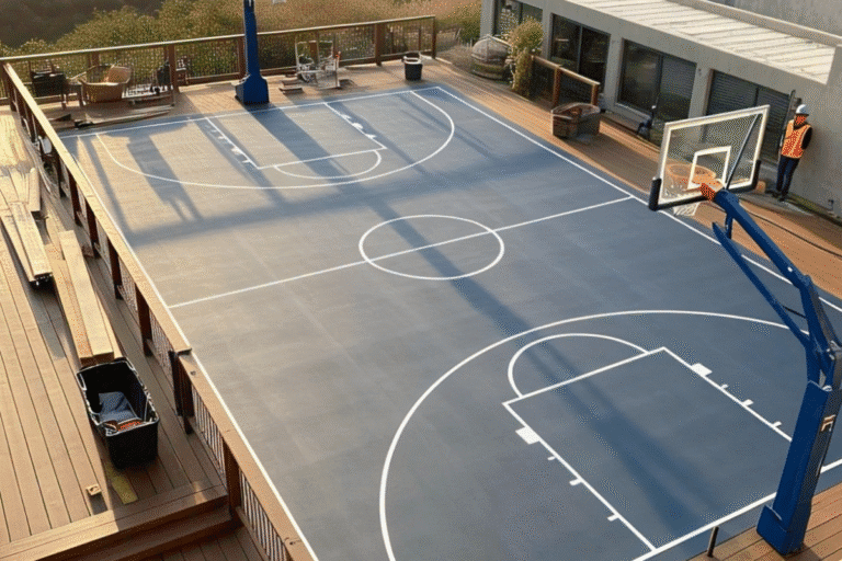 How to Build a Basketball Court on Your Deck